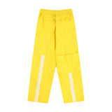 Men Sweatpants Casual Trousers Striped Stitching Ruffle Ankle-Tied Drawstring Sports Pants