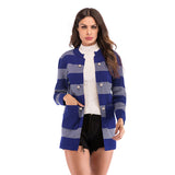 Women Knitted Sweater Autumn Long Sleeve Cardigan Knitted Hooded Sweater Coat