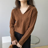 Women Winter Knitted Sweater Loose Autumn Sweater 8t8186