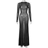 Women Dresse Fall/Winter Dress Sexy Tulle Skirt Backless