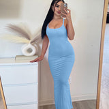 Women Dresses Spring/Summer Sexy Backless Spaghetti Straps Dress