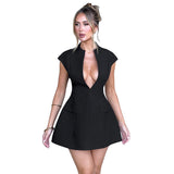 Women Dresses Spring Slim-Fitting Short Skirt Sexy Dress (Csm202403)