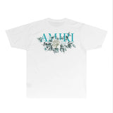 Amiri T Shirts Fashion Brand T Shirt Short Sleeve T-shirt Blouse