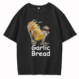 Garlic Bread Men T Shirt Graphic Vintage  Cotton