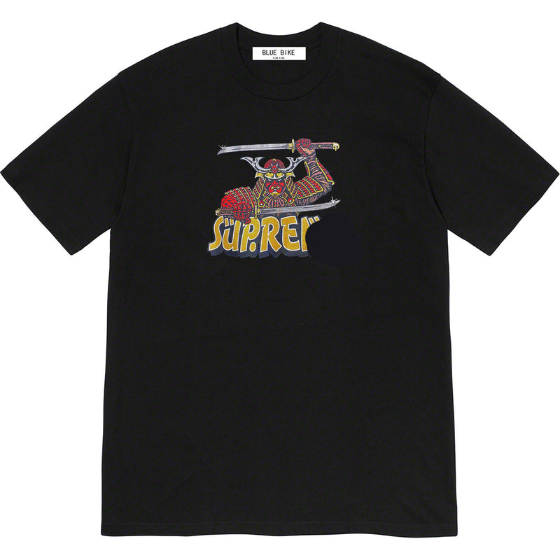 Men T-shirts 21FW Samurai Tee Samurai Armor Double Knife Print Crew Neck Short Sleeve T-Shirt