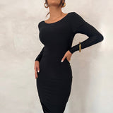 Women Dresses Sexy Backless Slim Fit Dress