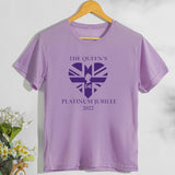Inspired by Queen's Platinum Jubilee 2022 Elizabeth 70 Years T-shirt Printed Letters British Style T-shirt Short Sleeve