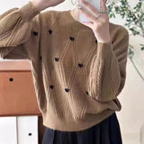 Women Knitwear Autumn and Winter round Neck Knitwear Sweater