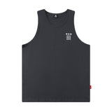 Men Vest Summer Letter Print Sleeveless T-shirt Loose Sports Vest