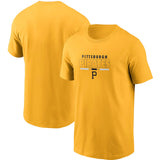 MLB T-Shirts MLB Pirates T-Shirt Outer Sports Baseball Uniform T-Shirt Men's Short Sleeves