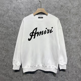 Amiri Long Sleeved Shirt Fashion Brand Crew Sweatshirts round Neck Sweater