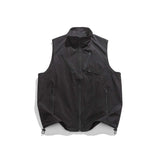 Unisex Hoodie Autumn Multi-Pocket Zipper Vest