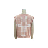Women Knitted Sweater Autumn and Winter Houndstooth Knitted Vest