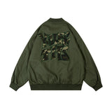 Men Jacket Coat Camouflage Embroidery Letters Casual Jacket Coat Men's Autumn and Winter