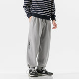 Men Pants Retro Drawstring Pocket Zipper Casual Polar Fleece Sweatpants