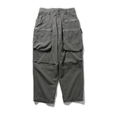 Men Sweatpants Pocket Zipper Overalls Loose Casual Pleated Wide Leg Trousers