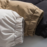Unisex Winter Cotton Coat Stand-up Collar down Jacket Vintage down Jacket