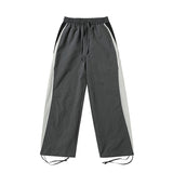 Women Sweatpants Retro Workwear Sweatpants Men and Women Loose Wide-Leg Casual Pants