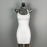 Women Dresses U-Collar Hip Skirt Dress