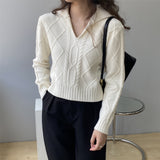 Women Winter Knitted Sweater Loose Autumn Sweater 8t8186