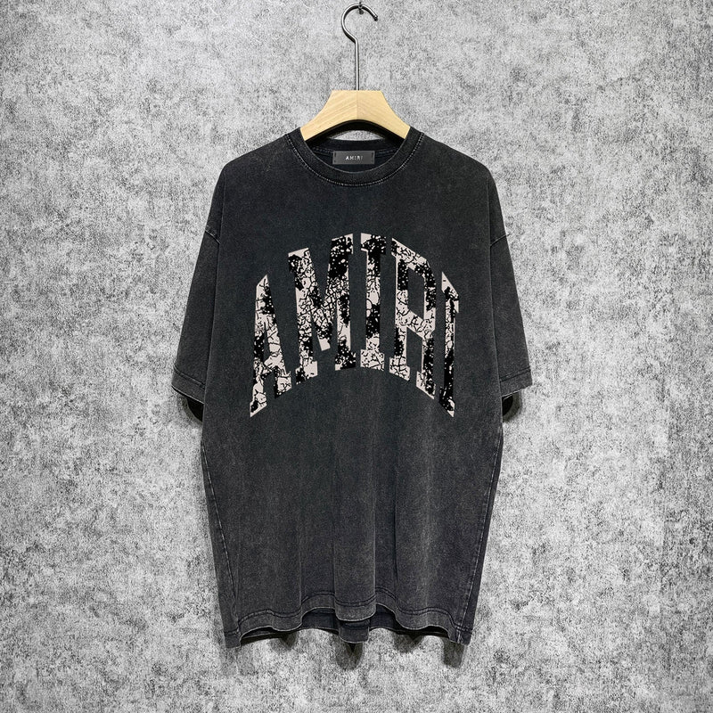 Amiri T-Shirt Distressed Retro Short Sleeve T-shirt