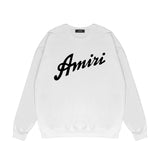 Amiri Long Sleeved Shirt Fashion Brand Crew Sweatshirts round Neck Sweater