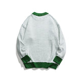 Unisex Sweater Winter Contrast Color Casual Knitwear
