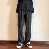 Men Jeans Wide-Leg Straight Pants Summer
