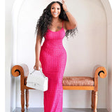Women Dresses Summer Sling Backless Dress (Bla0420)