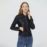 Women Leather Jacket Pu Women's Leather Top Women's Leather Jacket