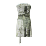 Women Dresses Summer Dress Lace-up Sexy Skirt (Xds0414)