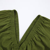 Women Dress Sexy Backless Lantern Sleeve Dress
