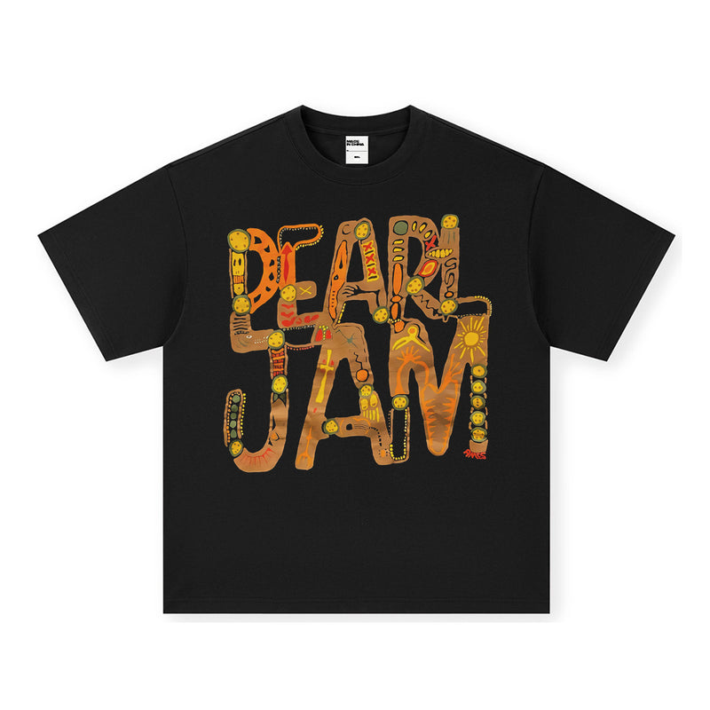 Pearl Jam T Shirts pearl jam rock band vintage short sleeve t-shirt men's print
