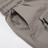 Men Sweatpants Functional Pocket Loose-Fit Tappered Trousers