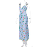 Women Dresses Summer Sexy Backless Lace Sling Dress