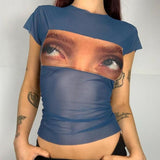 Women T-shirt Summer Retro T-shirt Women's Loose Top