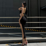 Women Dresses Summer Sexy Backless Hollow Slim Fit Dress