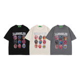 Men T Shirt Hip Hop Print Short Sleeve T-shirt