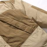 Unisex Winter Cotton Coat Stand-up Collar Cotton-Padded Clothes Vintage Loose and Warm Cotton Jacket