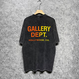 Gallery Dept T Shirts Tee Shirt Washed and Worn Short Sleeve T-shirt Blouse