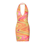 Women Dresses Summer Sexy Backless Sheath Dress