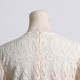 Women Dresses Spring Embroidery Mesh Dress Long Dress (Qymy0409)