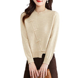 Women Knitwear Spring and Autumn Vintage Sweater Loose Sweater