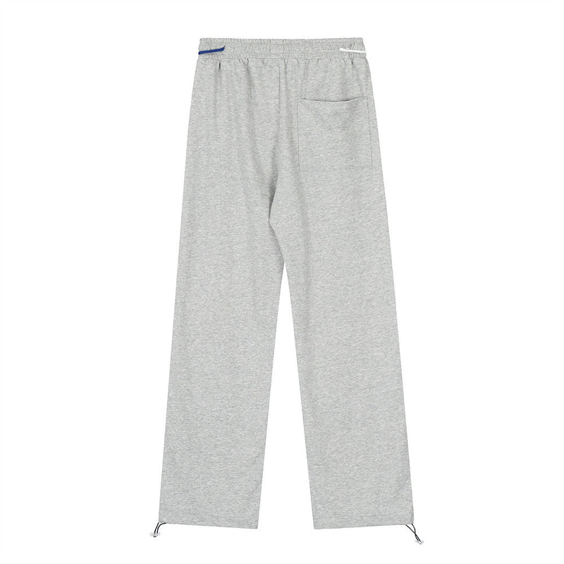 Men Sweatpants Letter Printing Straight-Leg Pants Men's Casual Wide-Leg Sports Fashionable Trousers