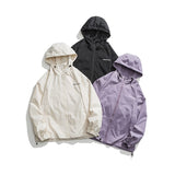 Unisex Jacket Autumn Retro Hooded Jacket for Men and Women Loose Casual Jacket