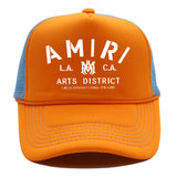 Amiri Hat Alphabet Print Shade Baseball Cap Outdoor Cap