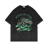Attack Giant Washed Old Short Sleeve T-Shirt