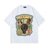 Men T Shirt Vintage Print Short Sleeves T-shirt