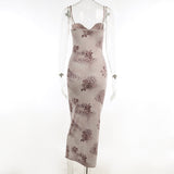 Women Dresses Slim Fit Dress Suspender Dress (Bla0420)