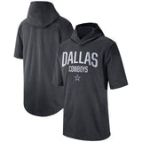 NFL T-Shirts NFL Football Hooded T-Shirt Short Sleeve Print